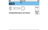 DIN 6921 A 2 Sechskantschrauben mit Flansch - Abmessung: M 6 x 12, Inhalt: 200 Stück