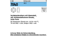 ~ISO 7040 A 2 Sechskantmuttern mit Klemmteil, mit nichtmetallischem Einsatz, hohe Form - Abmessung: M 5, Inhalt: 1000 Stück