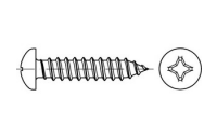 ISO 7049 A 2 Form C-H Linsenkopf-Blechschrauben mit Spitze, mit Phillips-Kreuzschlitz H - Abmessung: C 2,2 x 13 -H, Inhalt: 1000 Stück