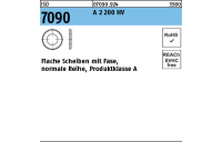 ISO 7090 A 2 200 HV Flache Scheiben mit Fase, normale Reihe, Produktklasse A - Abmessung: 4, Inhalt: 1000 Stück