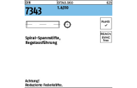 DIN 7343 1.4310 Spiral-Spannstifte, Regelausführung - Abmessung: 4 x 12, Inhalt: 500 Stück