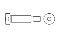 ~ISO 7379 A 2 f9 Pass-Schulterschrauben, Schaftpassung f9 - Abmessung: 8 f9 M 6 x 25, Inhalt: 50 Stück