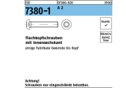 ISO 7380-1 A 2 Flachkopfschrauben mit Innensechskant - Abmessung: M 3 x 4, Inhalt: 500 Stück