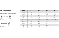 ~ISO 7380-2 A 2 ISR Flachkopfschrauben mit Innensechsrund und Bund - Abmessung: M 3 x 4 -T10, Inhalt: 500 Stück