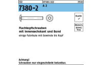 ISO 7380-2 A 2 Flachkopfschrauben mit Innensechskant und Bund - Abmessung: M 4 x 8, Inhalt: 500 Stück