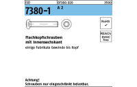 ISO 7380-1 A 2 Flachkopfschrauben mit Innensechskant - Abmessung: M 5 x 12, Inhalt: 500 Stück