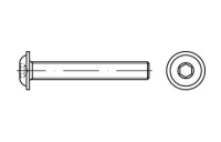 ISO 7380-2 A 2 Flachkopfschrauben mit Innensechskant und Bund - Abmessung: M 6 x 40, Inhalt: 200 Stück