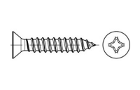 DIN 7982 A 2 Form C-H Senk-Blechschrauben mit Spitze, mit Phillips-Kreuzschlitz H - Abmessung: C 2,9 x 19 -H, Inhalt: 1000 Stück