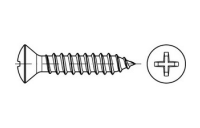 DIN 7983 A 2 Form C-H Linsensenk-Blechschrauben mit Spitze, mit Phillips-Kreuzschlitz H - Abmessung: C 6,3 x 32 -H, Inhalt: 100 Stück