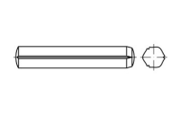 ISO 8740 A 1 Zylinderkerbstifte mit Fasen - Abmessung: 2 x 10, Inhalt: 100 Stück