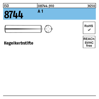 ISO 8744 A 1 Kegelkerbstifte - Abmessung: 3 x 16, Inhalt: 100 Stück