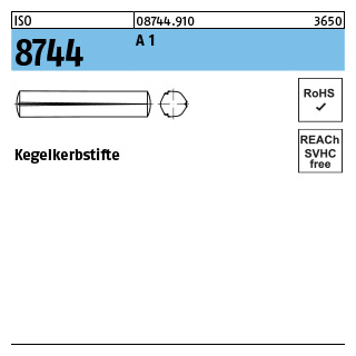 ISO 8744 A 1 Kegelkerbstifte - Abmessung: 5 x 30, Inhalt: 100 Stück