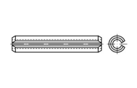 ISO 8752 1.4310 Spannstifte (-hülsen), geschlitzt, schwere Ausführung - Abmessung: 1 x 14, Inhalt: 100 Stück