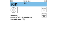 DIN 9021 A 4 Scheiben, Außen Ø ~3 x Schrauben Ø, Produktklasse C - Abmessung: 3,2 x 9 x0,8, Inhalt: 100 Stück