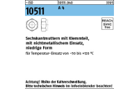 ISO 10511 A 4 Sechskantmuttern mit Klemmteil, mit nichtmetallischem Einsatz, niedrige Form - Abmessung: M 3, Inhalt: 1000 Stück