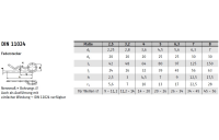 DIN 11024 A 4 Federstecker - Abmessung: 6,3/ 26,1-34, Inhalt: 10 Stück