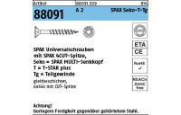 Artikel 88091 A 2 SPAX Seko-T-Tg SPAX Universalschrauben mit Spitze, SPAX MULTI-Senkkopf, Teilgewinde, T-STAR - Abmessung: 3,5x 30/18-T20*, Inhalt: 200 Stück