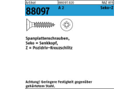 Artikel 88097 A 2 Seko-Z Spanplattenschrauben, Senkkopf, Pozidriv-Kreuzschlitz - Abmessung: 3 x 12 -Z, Inhalt: 1000 Stück