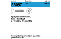 Artikel 88097 A 2 Seko-Z Spanplattenschrauben, Senkkopf, Pozidriv-Kreuzschlitz - Abmessung: 4 x 50 -Z, Inhalt: 1000 Stück