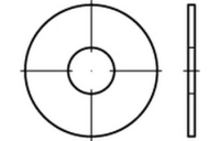 Artikel 88104 A 2 Kotflügelscheiben, Produktklasse C (g) - Abmessung: 5,3 x30 x1,5, Inhalt: 100 Stück