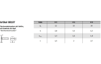 Artikel 88107 A 2 Flachrundschrauben mit Schlitz, Bordwandschr., mit Gewinde bis Kopf - Abmessung: M 8 x 20, Inhalt: 200 Stück