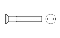 Artikel 88112 A 2 Zweiloch Diebstahlhemmende Schrauben mit Senkkopf ~ DIN 963, Zweiloch-Antrieb - Abmessung: M 5 x 25, Inhalt: 100 Stück