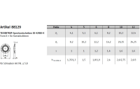 Artikel 88129 A 4 Form K TECKENTRUP-Sperrkantscheiben, mit Kontaktzähnen - Abmessung: K 12x24,25x1,6, Inhalt: 500 Stück