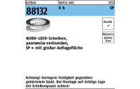 Artikel 88132 A 4 SP NORD-LOCK-Scheiben, paarweise verbunden, mit großer Auflagefläche - Abmessung: NL 10 SP SS, Inhalt: 200 Stück