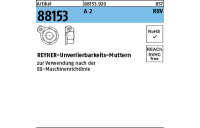 Artikel 88153 A 2 RUV REYHER-Unverlierbarkeits-Muttern - Abmessung: M 6, Inhalt: 25 Stück