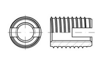 Artikel 88302 A 1 Typ 302 ENSAT-Gewindeeinsätze Typ 302 selbstschn., Schneidschlitz, Regelgew. - Abmessung: M 12 x 22, Inhalt: 25 Stück