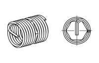 Artikel 88346 A 2 Form B-SR Gewindeeinsätze DIN 8140, mit Mitnehmer- (Abbrech-) ZapfenB = klemmend, für Rege - Abmessung: BM 8 x 16, Inhalt: 25 Stück