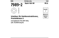 DIN 7989-2 Stahl 100 HV PK A Scheiben für Stahlkonstruktionen, Produktklasse A - Abmessung: 20/22 x 37 x8, Inhalt: 100 Stück