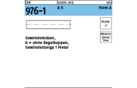 DIN 976-1 A 5 Form A Gewindebolzen, ohne Kegelkuppen Gewindestange 1 Meter - Abmessung: AM 20 x 1000, Inhalt: 1 Stück