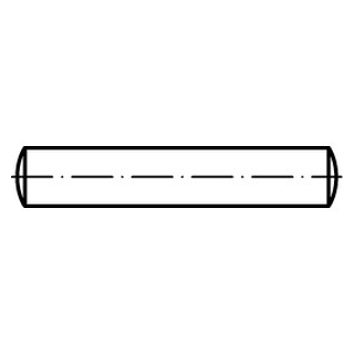 DIN 7 A4 Form A Zylinderstifte,Toleranzfeld m6 - Abmessung: 3 m6 x 12, Inhalt:  100 Stück