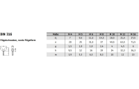 DIN 316 A2  Flügelschrauben, runde Flügel, deutsche Ausführung - Abmessung: M 12  x 30, Inhalt:  25 Stück