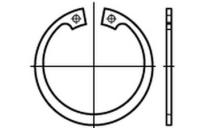 DIN 472 1.4122  Sicherungsringe (Halteringe) für Bohrungen, Regelausführung - Abmessung: 13 x 1,0, Inhalt:  200 Stück