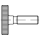 DIN 653 1.4305  Rändelschrauben, niedrige Form - Abmessung: M 8 x 16, Inhalt:  25 Stück