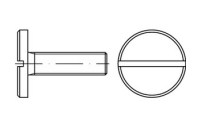 DIN 921 1.4305 Flachkopfschrauben mit Schlitz und großem Kopf - Abmessung: M 2 x 5, Inhalt:  100 Stück