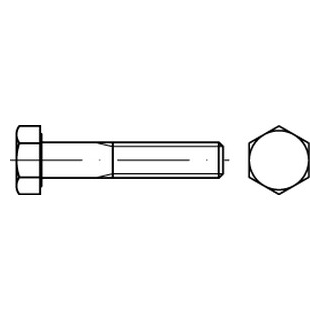 DIN 931 A2 Sechskantschrauben mit Schaft - Abmessung: M 45 x 280, Inhalt:  5 Stück