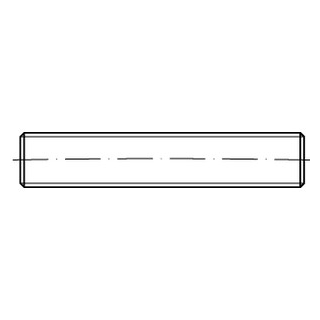 DIN 976-1 A4 Form B Gewindebolzen mit Kegelkuppen - Abmessung: BM 8 x 180, Inhalt:  100 Stück