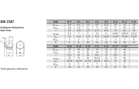 DIN 1587 A2  Sechskant-Hutmuttern, hohe Form - Abmessung: M 20, Inhalt:  25 Stück