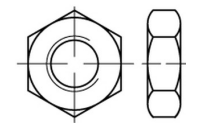 ISO 4035 A2-035  Sechskantmuttern, niedrige Form - Abmessung: M 14, Inhalt:  100 Stück