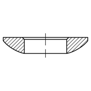 DIN 6319 A4 Form C Kugelscheiben - Abmessung: 10,5 x 21 x 4, Inhalt:  50 Stück