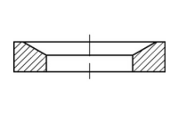 DIN 6319 A4 Form D Kegelpfannen - Abmessung: 7,1 x 12 x 4,2, Inhalt:  50 Stück