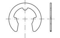 DIN 6799 1.4122  Sicherungsscheiben für Wellen - Abmessung: 5, Inhalt:  1000 Stück
