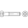 DIN 6912 A2 Zylinderschrauben mit Innensechskant, niedriger Kopf, mit Schlüsselführung - Abmessung: M 10 x 12, Inhalt:  100 Stück