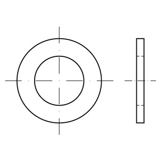 ISO 7092 A4 200 HV Flache Scheiben, kleine Reihe, Produktklasse A - Abmessung: 27, Inhalt:  50 Stück