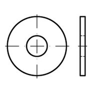 ISO 7093-1 A4 200 HV Flache Scheiben, große Reihe, Produktklasse A - Abmessung: 12, Inhalt:  200 Stück