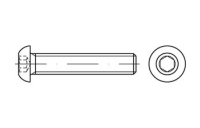 ISO 7380-1 A4 Flachkopfschrauben mit Innensechskant - Abmessung: M 3 x 4, Inhalt:  1000 Stück