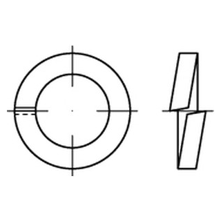 DIN 7980 A4  Federringe für Zylinderschrauben - Abmessung: 3, Inhalt:  1000 Stück